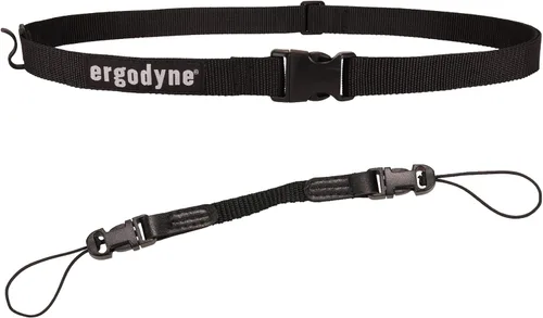 Vista 9 de Ergodyne Squids 3135 - Cinturón escáner de código de barras con gancho, incluye correa de transporte para escáneres de código de barras, negro