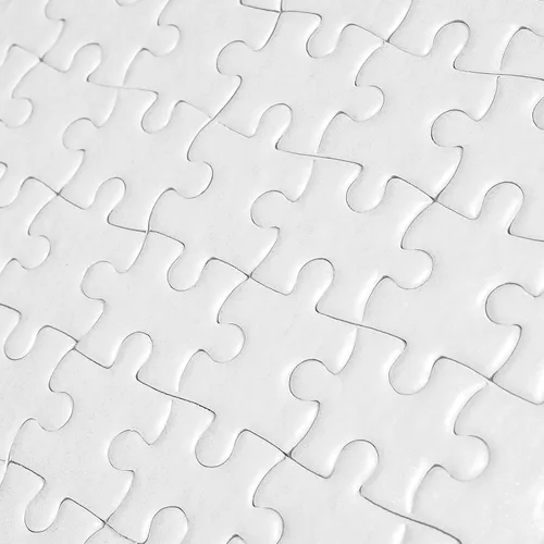 Vista 4 de JAPCHET 30 juegos de rompecabezas de sublimación de 7.9 x 5.8 pulgadas, 600 piezas de rompecabezas de sublimación en blanco blanco, rompecabezas