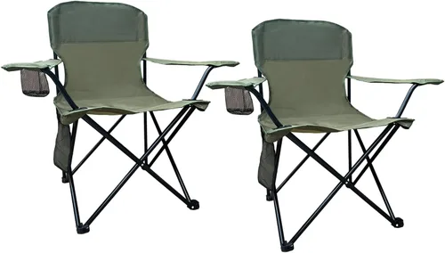 Vista 14 de Folding Camping Chairs with High Back, Comfortable Outdoor Chairs 300lbs Capacity Lightweight Portable Chair with Storage Bag for Camping, Fishing