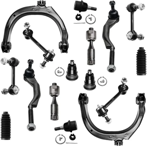 Vista 102 de Detroit Axle - Kit de suspensión frontal de 14 piezas para Honda Accord 08-12 2008 2009 2010 2011 2012, 4 brazos de control con rótulas + 4 barras