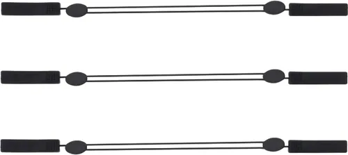 Vista 6 de Sidelinx Correa ajustable para lentes (paquete de 3) – Correa de gafas de sol sin cola – Soporte de cuerda para gafas – Con paño de limpieza