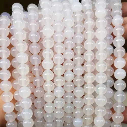 Vista 19 de 60 cuentas de ágata negra de 0.236 pulgadas, cuentas de piedras preciosas naturales redondas sueltas para hacer joyas