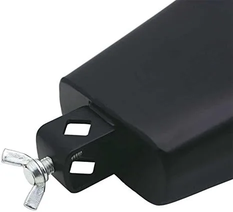 Vista 9 de Campana de vaca, campana de vaca de metal de 6 pulgadas con palo para instrumentos musicales de percusión, suministros de percusión