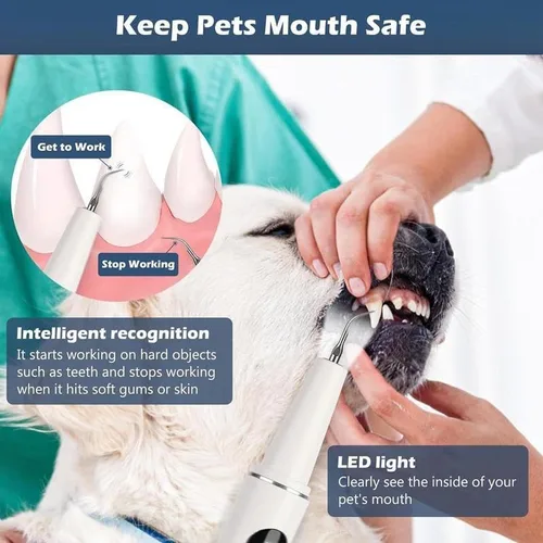 Vista 8 de Removedor de placa oral recargablesarro para dientes, cuidado bucal, kit de limpieza de dientes con luz LED y 5 modos ajustables escalador dental