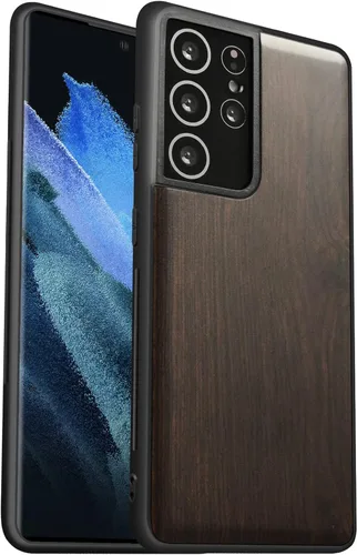 Carveit - Carcasa de madera para Galaxy S21 Ultra (grano natural)
