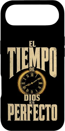 Fe Cristiana El Tiempo De Dios ES Perfecto Vintage Clock Case for iPhone Air