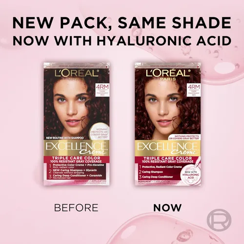 Vista 9 de L'Oreal Paris Excellence Crème - Tinte permanente para el cabello, color de cabello de triple cuidado, complejo Pro-Keratina para una cobertura