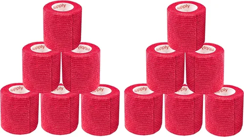 Vista 72 de Cinta adhesiva para veterinarios (negro) (paquete de 2) (2 pulgadas x 15 pies), autoadhesiva, adherente, cohesiva, flexible, autoadhesiva, rollo