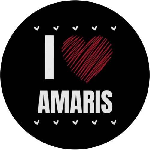 Vista 3 de I Love AMARIS Cool Name Red Heart Funny Personalized Name PopSockets Swappable PopGrip