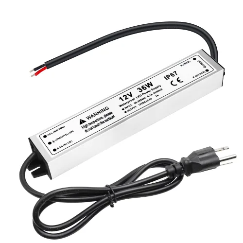Vista 30 de Fuente de alimentación LED de 30 W y 12 voltios, controlador LED IP67 impermeable, convertidor de CA de 110 V a 12 V CC, transformador LED de salida