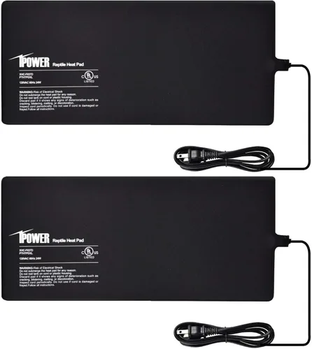 Vista 34 de iPower Alfombrilla térmica de reptiles de 4 x 7 pulgadas con perilla de control de temperatura ajustable, termómetro digital LCD para acuario