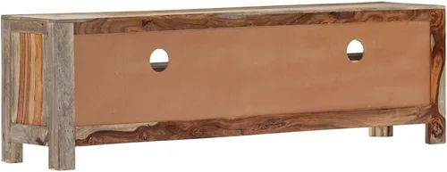 Vista 5 de vidaXL Soporte de TV, mueble de TV para sala de estar, aparador con cajón, consola de TV, centro de entretenimiento, estilo granja, madera maciza