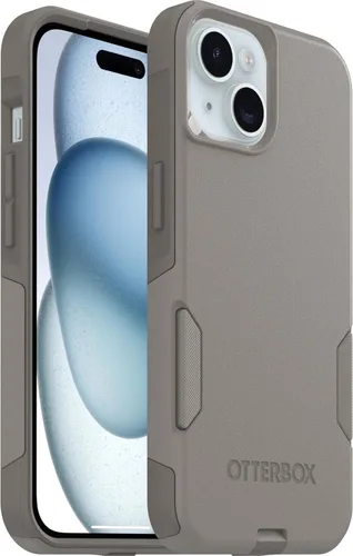 Vista 6 de OtterBox Funda para iPhone 16e, 15, 14 y 13 Commuter Series, color negro, delgada y resistente, apta para bolsillo, con protección de puerto