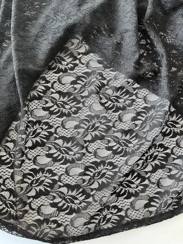 Vista 6 de Velos de mantilla suaves y cómodos 5 colores estilo español encaje infinito velo mantilla latina