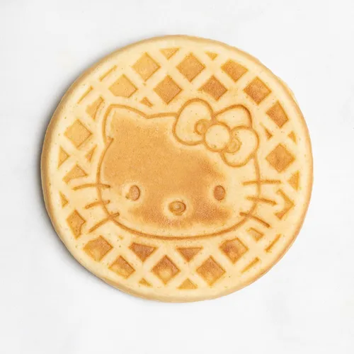 Vista 5 de Uncanny Brands Mini waflera Hello Kitty - Cocina con tu personaje favorito de gatito