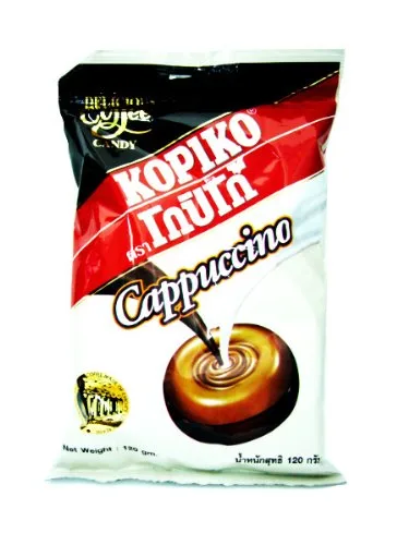 Kopiko Caramelos duros saborizados café aromático capuchino 120 G.product de Tailandia