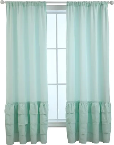 Vista 49 de Everyday Celebration Cortinas de ventana 100% opacas para puerta corrediza de ventana, cortinas opacas con forro térmico, cortinas con ojales