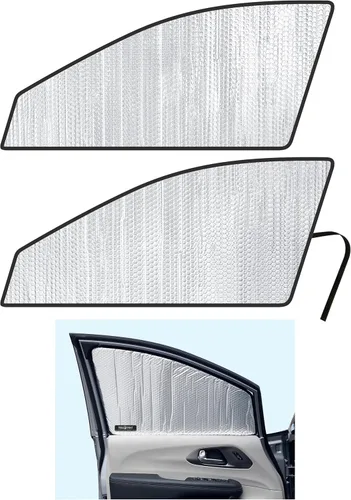 Vista 12 de Parasol de segunda fila para asiento trasero de ventana lateral para Chrysler Pacifica Minivan 2017, 2018, 2019, 2020, 2021, 2022, 2023, 2024, 2025