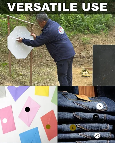Vista 7 de Target Pasters Dispenser Box with 4/5 Inch Target Stickers, Self-Adhesive Shooting Targets Pasters for Shooting Range - USPSA,IPSC,IDPA, 1000 per Box