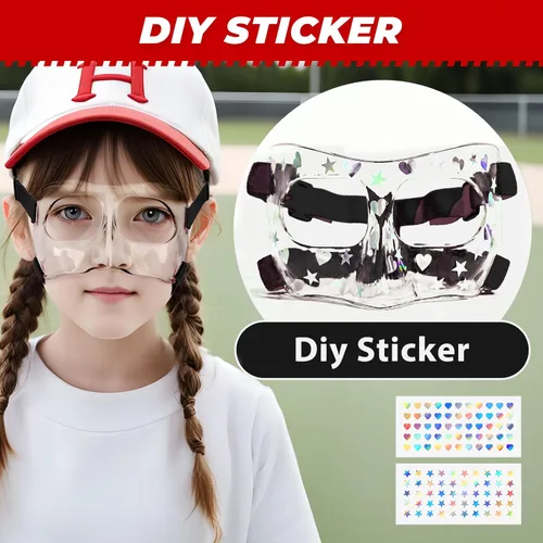 Vista 6 de Protector de nariz para niñas para nariz rota ajustable, baloncesto, béisbol, deportes, máscara facial con acolchado de espuma para jóvenes