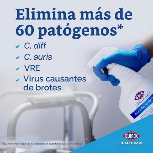 Vista 2 de Clorox Healthcare - Recambio de limpiador germicida de lejía, 128 onzas líquidas (el paquete puede variar)