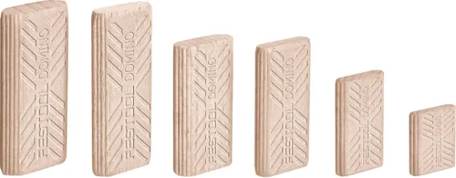 Festool 493298 Tenón Domino, madera de haya, 0.315 x 0.866 x 1.575 in, paquete de 780