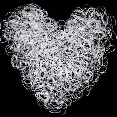 Vista 10 de Hicarer 1000 mini bandas de goma bandas elásticas suaves para peinados de cabello (1.5 cm, transparente)