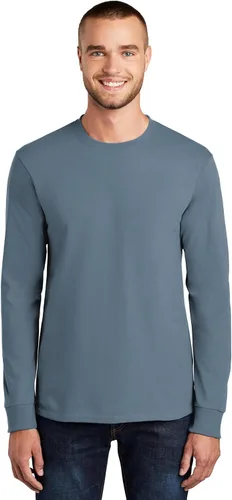 Vista 20 de Port & Company - Camiseta Esencial de Manga Larga Tall. PC61LST Azul acuático