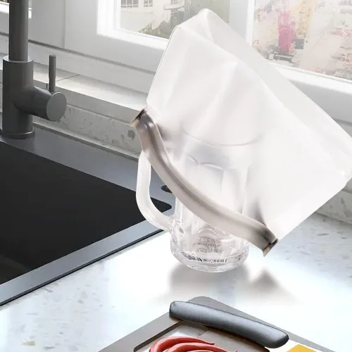 Vista 6 de Bolsas de almacenamiento reutilizables, bolsas con cierre de cremallera, bolsas reutilizables para sándwiches, bolsas de almuerzo para congelador, a