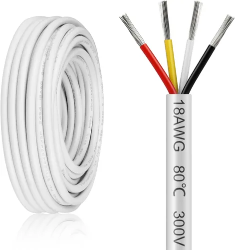 Vista 8 de Cable eléctrico de 10 pies, calibre 16, 3 conductores, cable eléctrico de 16 AWG, cable de cobre estanñado sin oxígeno de 16/3, cable de baja