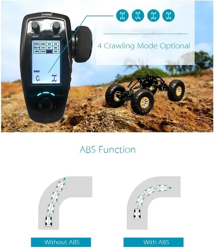 Vista 8 de Flysky FS-GT5 - Transmisor RC de 6 canales AFHDS con receptor FS-BS6 para RC coche bote