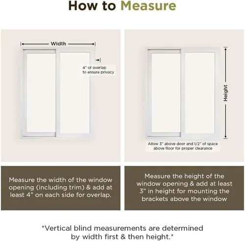 Vista 8 de BlindDen - Persianas verticales de vinilo para el hogar - Persianas verticales para puertas correderas de vidrio - Blanco