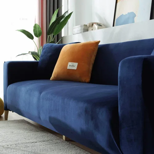 Vista 2 de Forros para Muebles Sofás, fundas elásticas para sofá, funda gruesa y suave, protector de muebles lavable, fundas de sofá para mascotas y niños, 4