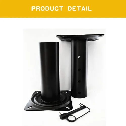 Vista 4 de Base de asiento para asiento de barco, pedestal recubierto de polvo negro