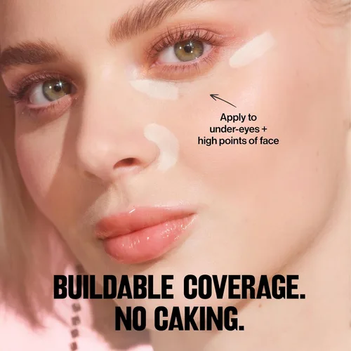 Vista 32 de Corrector de Revlon Glimmer, maquillaje líquido para debajo de los ojos, hecho con cafeína, vitamina C y esteviosido, 115 Amarillo, 0.3 fl oz