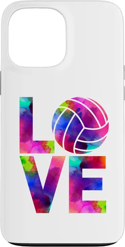 Vista 23 de Funda para iPhone 11 Pro Max Love Volleyball Watercolor Girl Team Tournament Retro Vibe