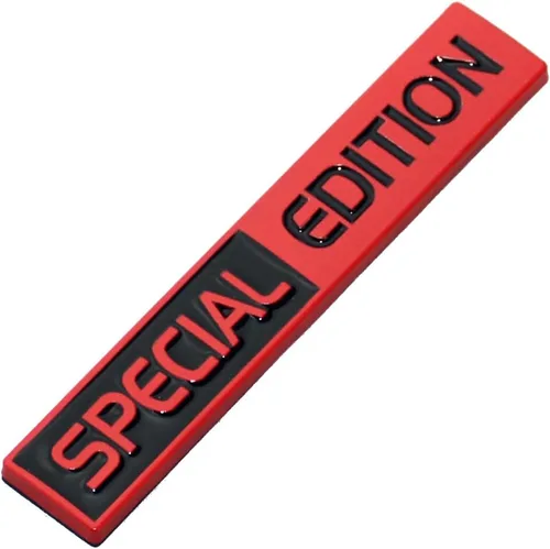 Vista 2 de 2 calcomanías de edición especial con emblema 3D para guardabarros de automóvil, camión, SUV, color negro y rojo negro rojo