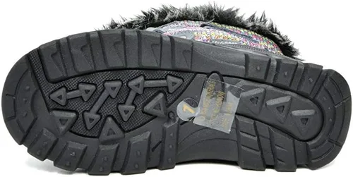 Vista 8 de DREAM PAIRS Botas de nieve, impermeables, con aislamiento, para niño y niña