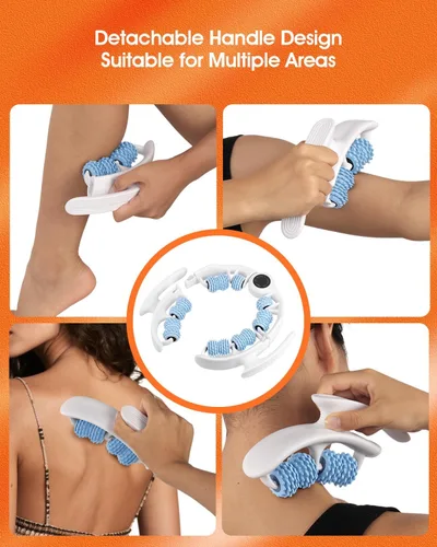 Vista 5 de Herramienta de masaje anticelulítico, removedor ergonómico de celulitis para piernas y brazos con asas desmontables, masajeador de drenaje linfático