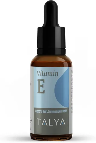 Vista 7 de TALYA Gotas líquidas de vitamina E de 0.34 onzas líquidas Hueso, articulaciones, salud del corazón para cicatrices y piel Botella de vidrio