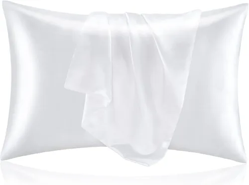 Vista 167 de BEDELITE Funda de almohada de satén para cabello y piel, súper suave y refrescante similar a las fundas de almohada de seda, paquete de 2 con cierre