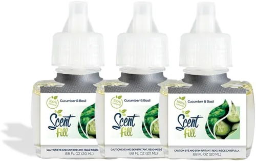 Vista 21 de Scent Fill Recambios de ambientador de menta fresca 100% natural, recambios de aceite perfumado, 3 recambios