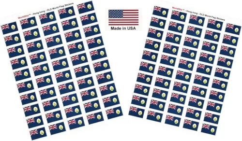 Vista 287 de 100 calcomanías de la bandera de Afganistán, dos hojas de 50, 1.5" x 1" hechas en Estados Unidos, calcomanías autoadhesivas para álbum de recortes