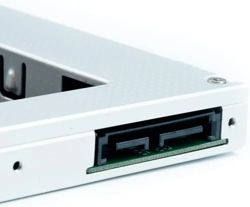 Vista 4 de Laptop 2nd HDD SSD DVD Bay Caddy Adapter for 2.5''/9.5mm Universal CD/DVD-ROM SATA to SATA Hard Drive External Enclosure