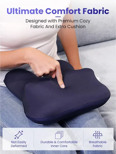 Vista 8 de BOB AND BRAD Masajeador de espalda con calor elegible para FSA, masajeador de cuello con cable EZBack para alivio del dolor de tejido profundo