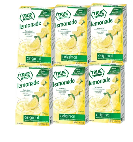 Vista 13 de True Lemon - Caja de 32 paquetes de limón cristalizado (paquete de 3) = 96 paquetes individuales