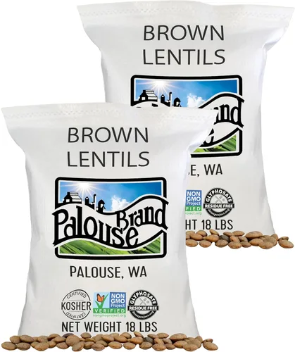 Vista 12 de Palouse Brand Lentejas marrones certificadas sin residuos de glifosato 10 libras Sin desecantes germinables Proyecto verificado sin OMG
