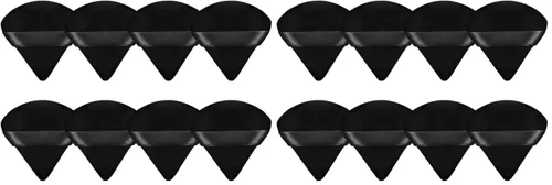 Vista 9 de 8 piezas triángulo polvo soplo cara triángulo suave maquillaje Puff terciopelo cosmética base licuadora esponja belleza maquillaje herramientas