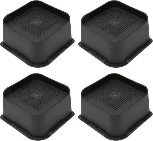 Vista 11 de 4PCS Bed Risers 2 inch, 3 inch, 4 inch Heavy Duty, Adjustable Stackable L Shape Furniture Riser for Table Desk Couch Sofa Chair Recliner Leg Frame