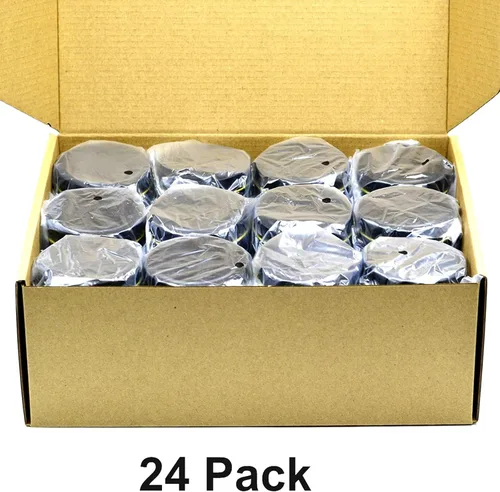 Vista 7 de SONVIIBOX Paquete de 24 latas de velas de 8 onzas, latas de velas negras para hacer velas a granel, tarros de vela de 8 onzas, tarros de lata